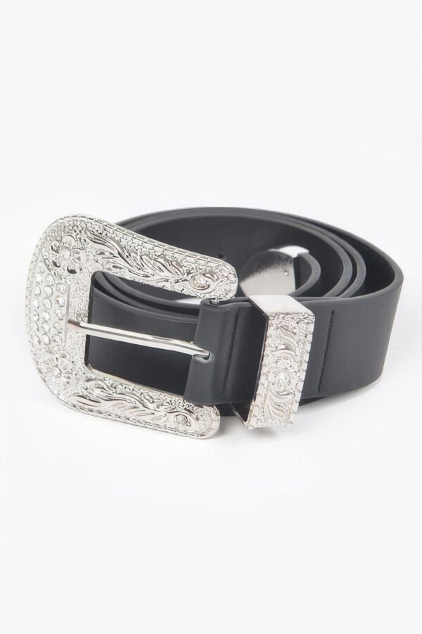Multi Metal Belt – Mixed Metal Accent on Polyurethane