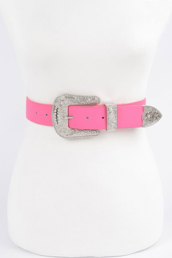 Multi Metal Belt – Mixed Metal Accent on Polyurethane