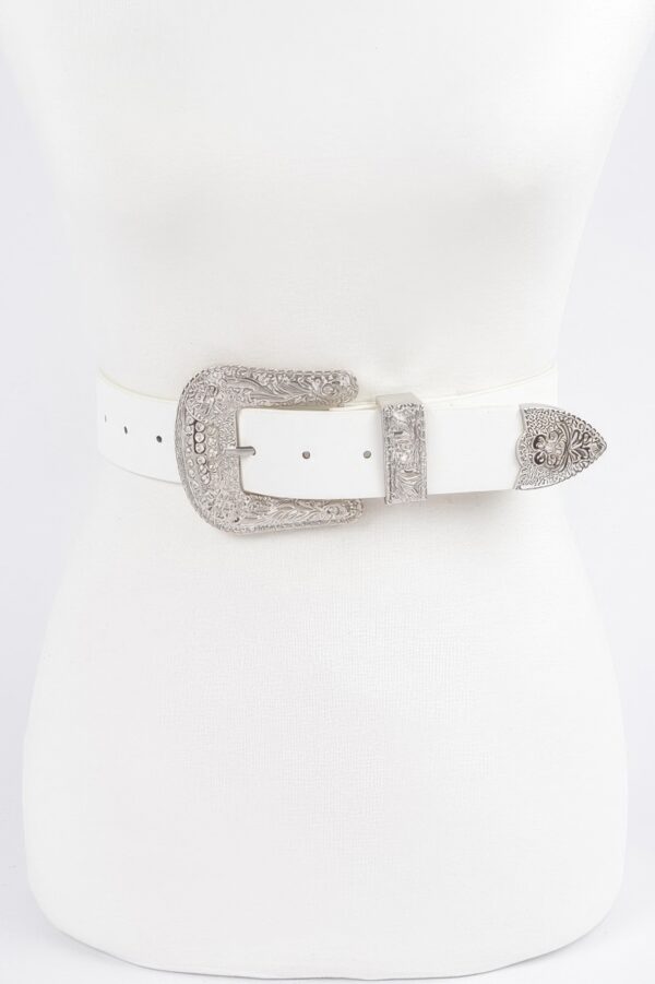 Multi Metal Belt – Mixed Metal Accent on Polyurethane