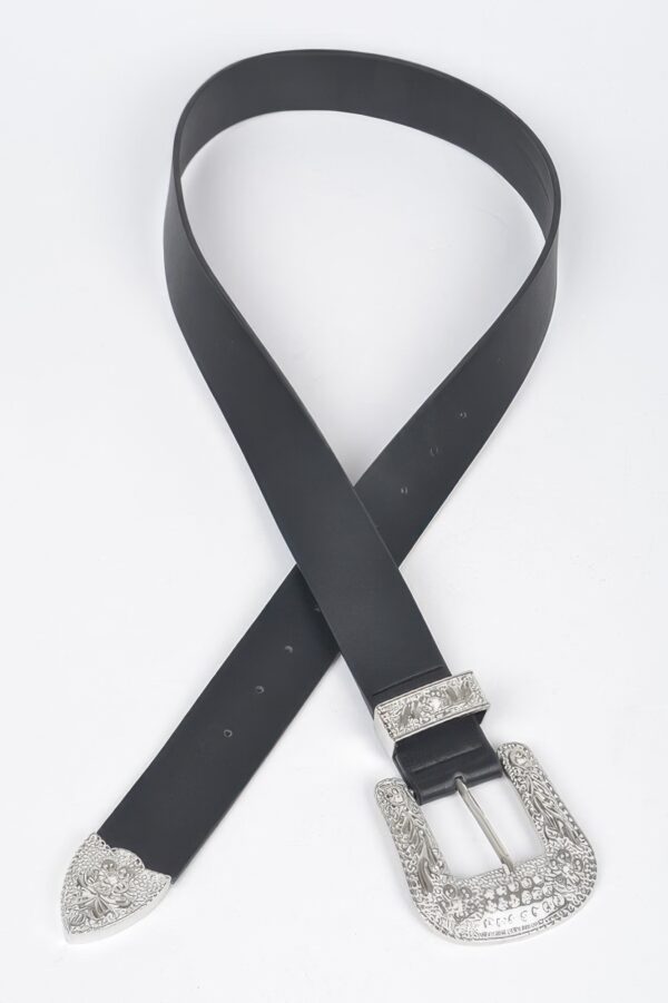 Multi Metal Belt – Mixed Metal Accent on Polyurethane