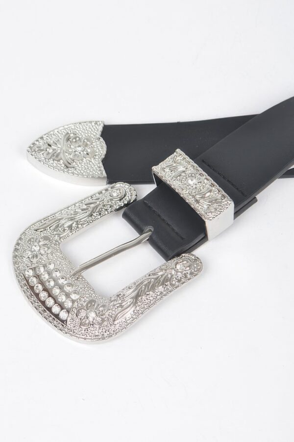 Multi Metal Belt – Mixed Metal Accent on Polyurethane