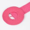 Handmade Round Bamboo Buckle Elastic Belt