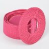 Handmade Round Bamboo Buckle Elastic Belt