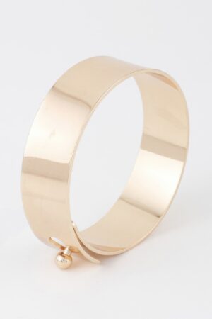 Polished Toggle Cuff Bracelet – Shiny Oversized Cuff