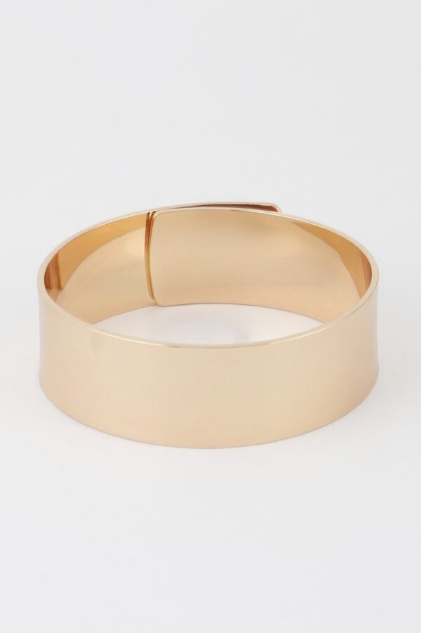 Polished Toggle Cuff Bracelet – Shiny Oversized Cuff