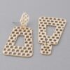 Link Chain Cut Drop Earrings – Oversized Metal Links