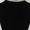 Wide Sequin Choker Necklace – Reflective Panel