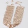 Wide Sequin Choker Necklace – Reflective Panel