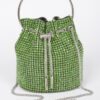 Oversized Rhinestone Cube Clutch – Structured Evening Bag