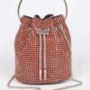 Oversized Rhinestone Cube Clutch – Structured Evening Bag