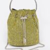 Oversized Rhinestone Cube Clutch – Structured Evening Bag