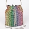 Oversized Rhinestone Cube Clutch – Structured Evening Bag