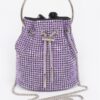Oversized Rhinestone Cube Clutch – Structured Evening Bag