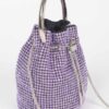 Oversized Rhinestone Cube Clutch – Structured Evening Bag
