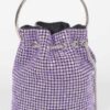 Oversized Rhinestone Cube Clutch – Structured Evening Bag