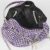 Oversized Rhinestone Cube Clutch – Structured Evening Bag