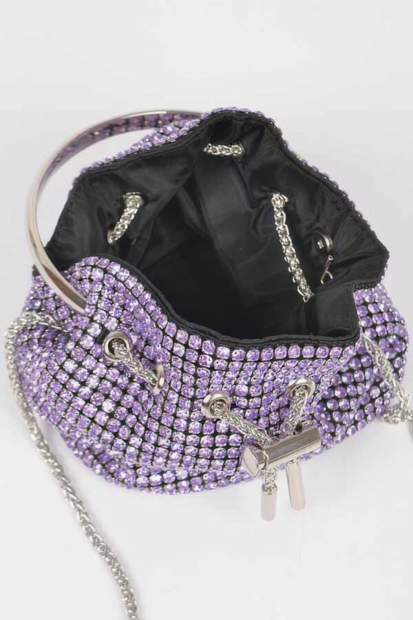 Oversized Rhinestone Cube Clutch – Structured Evening Bag