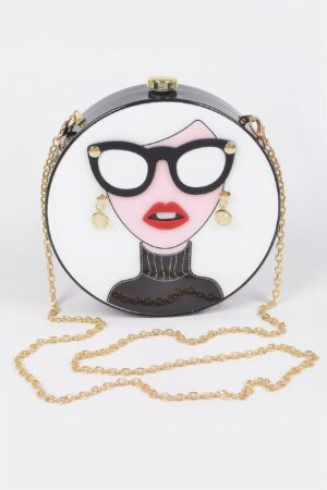 Acrylic Box Clutch – Glossy Sculptural Evening Bag