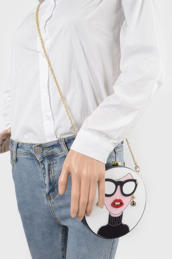 Acrylic Box Clutch – Glossy Sculptural Evening Bag