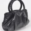 Boxy Crossbody Bag with Braided Handle – Faux Leather
