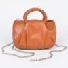 Boxy Crossbody Bag with Braided Handle – Faux Leather