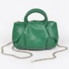 Boxy Crossbody Bag with Braided Handle – Faux Leather
