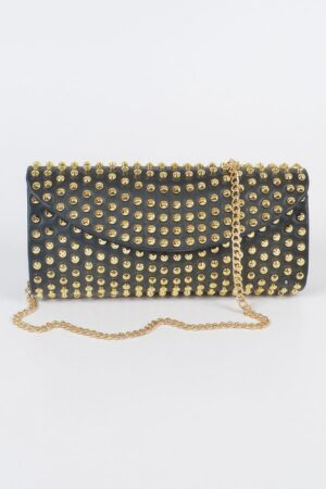 Full Studded Clutch – All-Over Metallic Studs