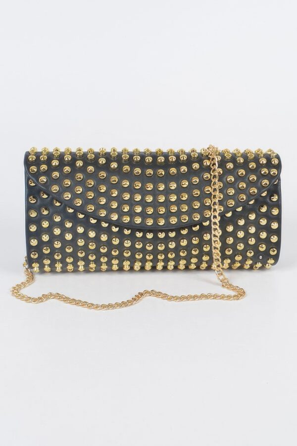 Full Studded Clutch – All-Over Metallic Studs