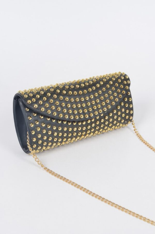 Full Studded Clutch – All-Over Metallic Studs