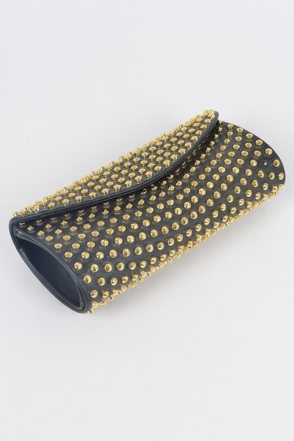 Full Studded Clutch – All-Over Metallic Studs