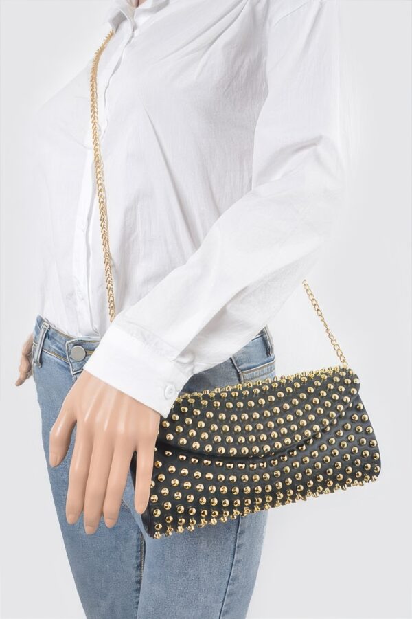 Full Studded Clutch – All-Over Metallic Studs