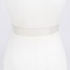 Vegan Belt with Rhinestone Buckle – Clear