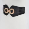 Faux Croc Wide Stretch Belt – Croc-Textured Front