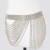 Rhinestone Multi-Layer Drop Belt – Draped Crystal Chain