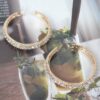 Rhinestone Hoop Earrings – Multicolor 60mm
