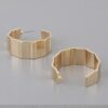 Ribbed Oversized Metal Hoop Earrings