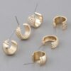 Bulky Multi-Hoop Earrings Set in Polished Metal