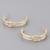 Classic CG Round Hoop Earrings – Polished 1.6 x 1.6″