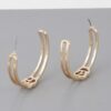 Classic CG Round Hoop Earrings – Polished 1.6 x 1.6″