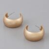 Scraped Bulky Hoop Earrings – Chunky Textured Hoops