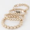 Stone Pendant Beaded Bracelet – Neutral Beads