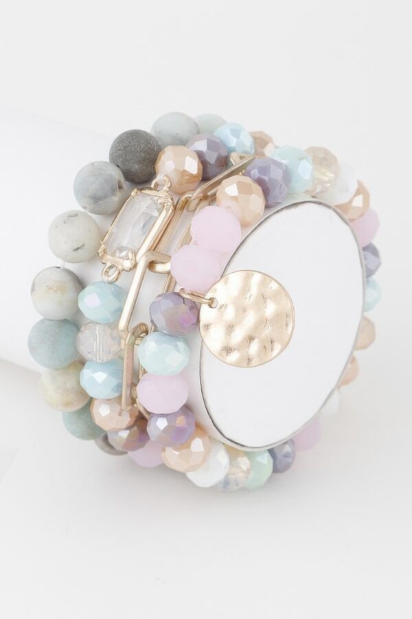 Multistone Crystal Stretch Bracelet – Light-Reflective Beads
