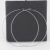 Wide Metal Hoop Earrings – Oversized Polished Hoops