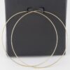 Wide Metal Hoop Earrings – Oversized Polished Hoops