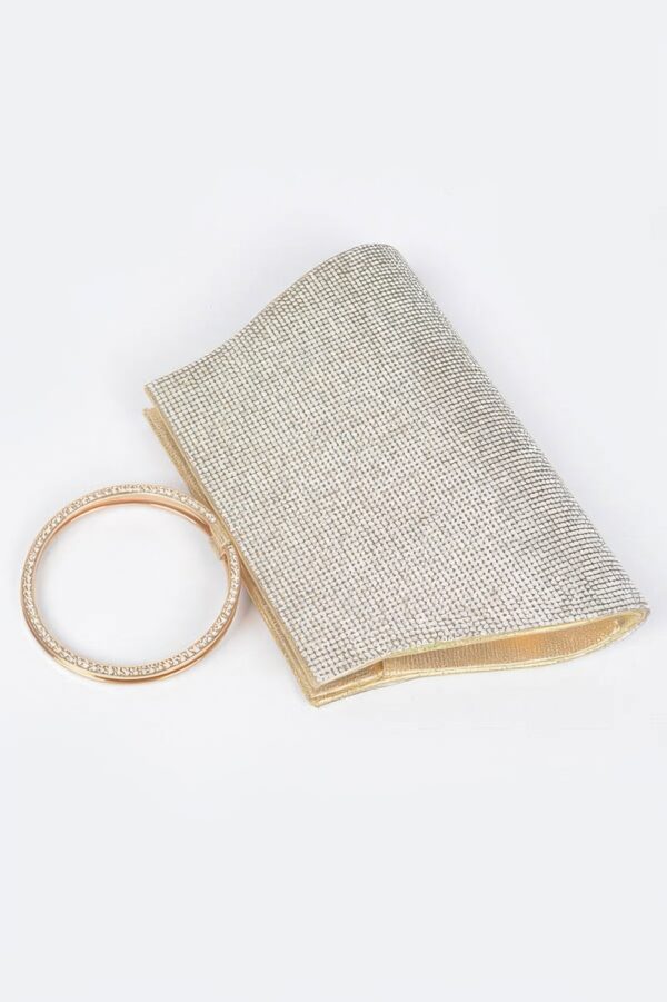 Rhinestone Top-Handle Mini Evening Handbag