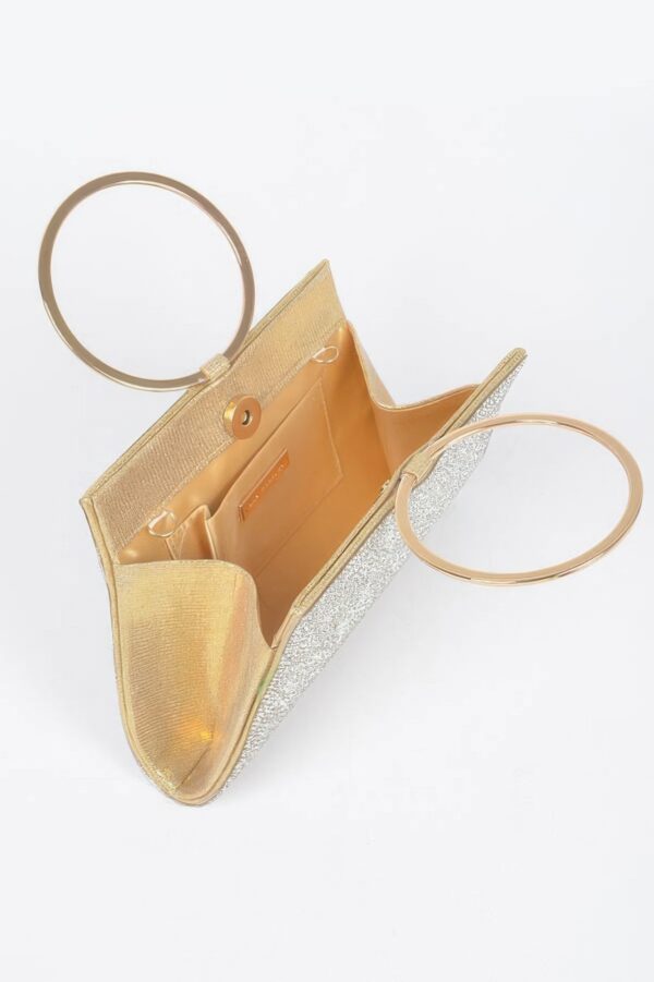 Rhinestone Top-Handle Mini Evening Handbag