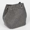 Rhinestone Bucket Bag with Chunky Chain Strap