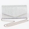 Rhinestone Hotfix Party Clutch – Structured Sparkle