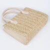 Vegan Faux Straw Mini Tote – Structured Top-Handle