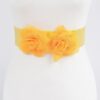 Floral Buckle Elastic Waist Belt